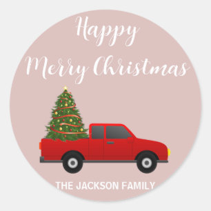 Pegatina Redonda navidades alegres y brillantes príncipes