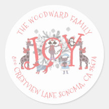 Navidades Animales de Invierno Holiday Classic Rou