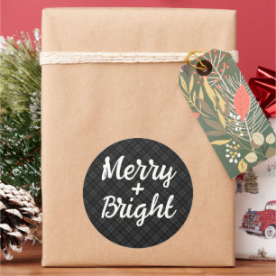 Pegatina Redonda Navidades blanco moro blanco moro brillante