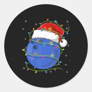 Pegatina Redonda Navidades Bolas Santa Hat Familia P
