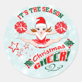 Pegatina Redonda Navidades Cheer