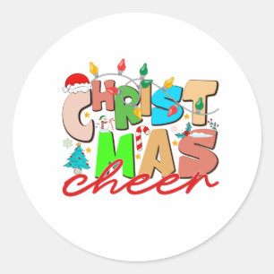 Pegatina Redonda Navidades Cheer