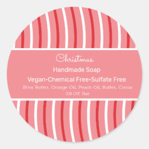 Pegatina Redonda Navidades Chocolate Belleza De Jabón Hechos A Mano