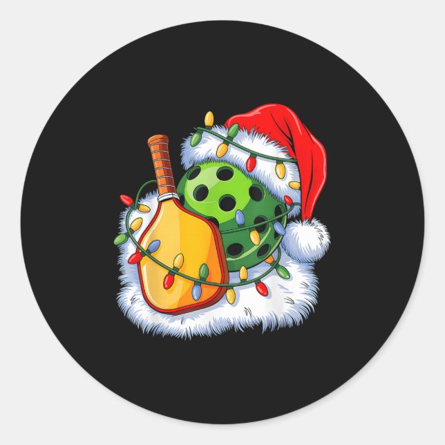 Pegatina Redonda Navidades Ckleball Santa Xmas Ckleball Lover Men B (Anverso)