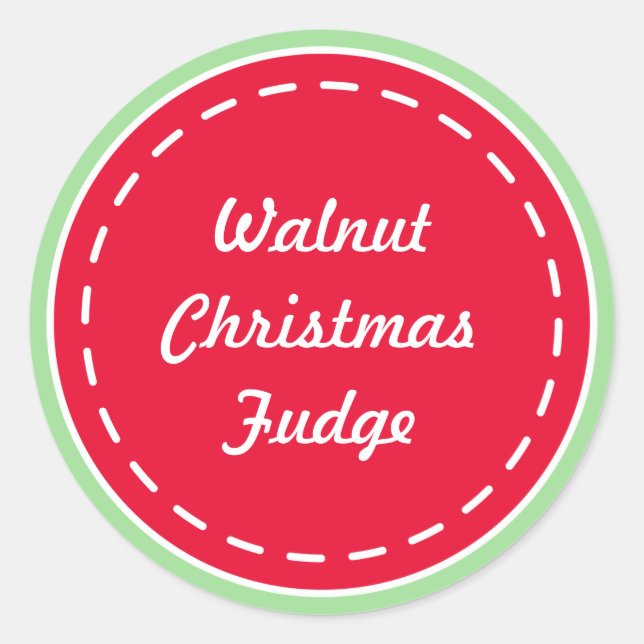 Pegatina Redonda Navidades clásicos Pegatinas de cocina (Anverso)