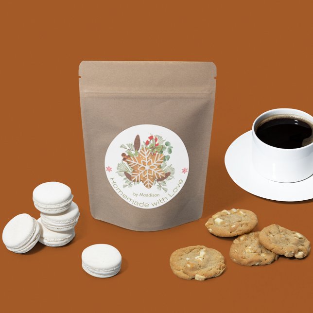 Pegatina Redonda Navidades cocina amor casero (Subido por el creador)