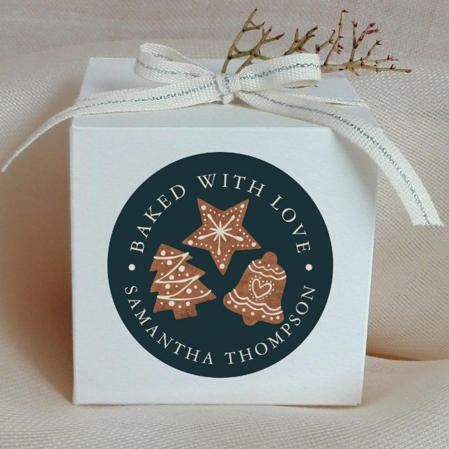 Pegatina Redonda Navidades cocinan al son del amor (Subido por el creador)