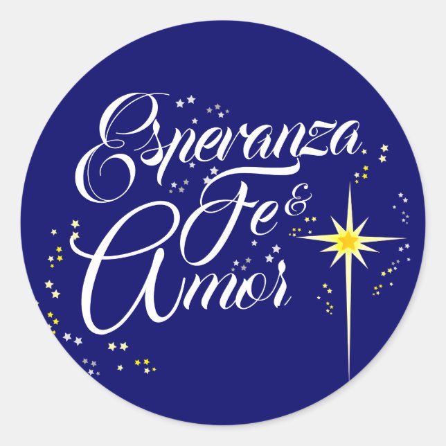 Pegatina Redonda NAVIDADES cristianos de ESPAÑA: tres días de reyes (Anverso)