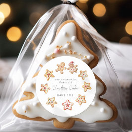 Pegatina Redonda Navidades de acuarela Cocinar A Favor