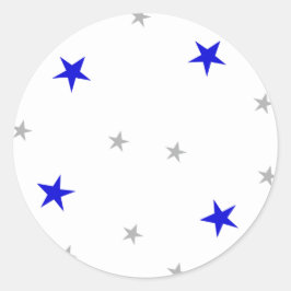 Pegatina Redonda Navidades de alegría festejan en tinta |