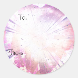 Pegatina Redonda Navidades de bandeja