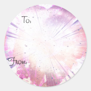 Pegatina Redonda Navidades de bandeja