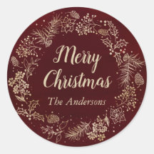 Navidades de color rojo y oro en vacaciones de gue