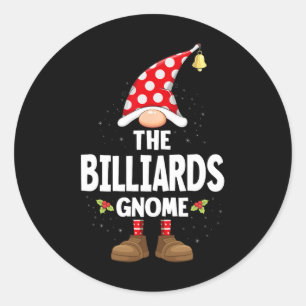 Pegatina Redonda Navidades De Confrontación Pajama El Gnome De Los