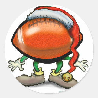Pegatina Redonda Navidades de fútbol