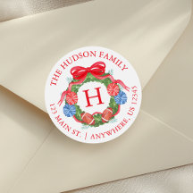 Navidades de fútbol acuáticos Monograma de Wreath