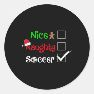 Pegatina Redonda Navidades de Fútbol de Niza
