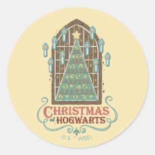 Pegatina Redonda Navidades de HOGWARTS™ Cookie Graphic