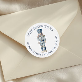 Pegatina Redonda Navidades de la serie azul Chinoiserie Dirección d