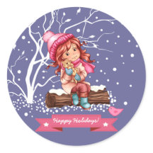 Navidades de Little Girl y Kitty