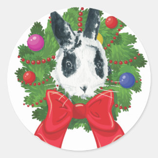 Pegatina Redonda Navidades de Marlon Bundo fueron pegatinas de cora
