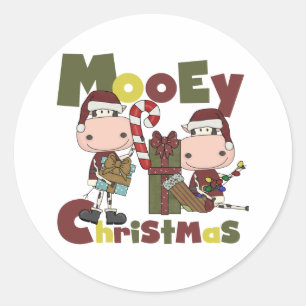 Pegatina Redonda Navidades de Mooey