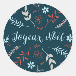 Pegatina Redonda Navidades de Natural Noël