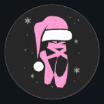 Pegatina Redonda Navidades de navidad divertidas mujeres<br><div class="desc">Navidades de navidad  mujeres</div>