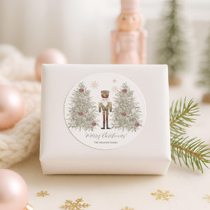 Pegatina Redonda Navidades de Nutcracker