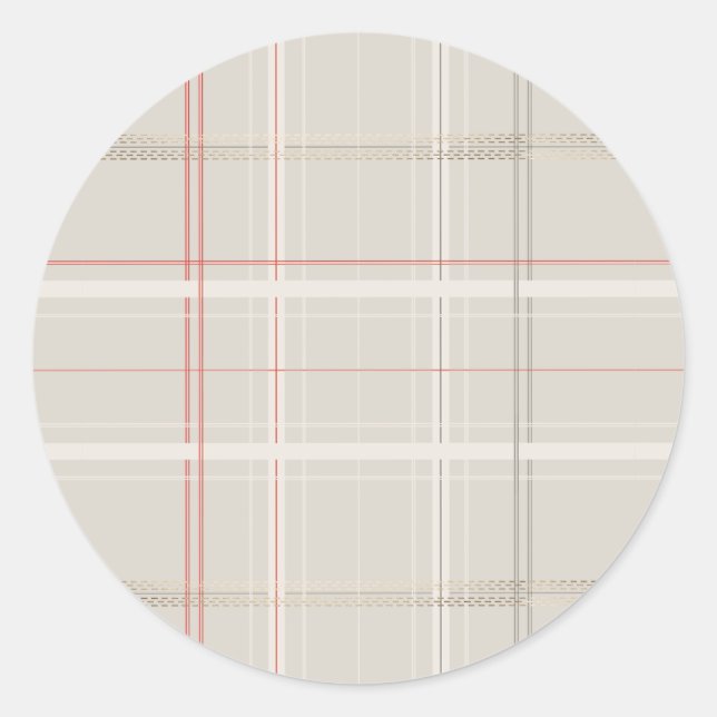 Pegatina Redonda Navidades de oro de la casa tradicional y acogedor (Anverso)