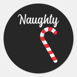 Pegatina Redonda Navidades De Parejas Raras Y Bonitas Pajama