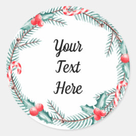 Pegatina Redonda Navidades de personalizado Keepsake
