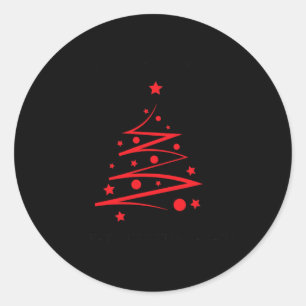 Pegatina Redonda Navidades de Trump 2024