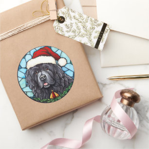 Pegatina Redonda Navidades de vidrio templado de Terranova