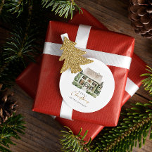 Navidades de Watercolor Winter House