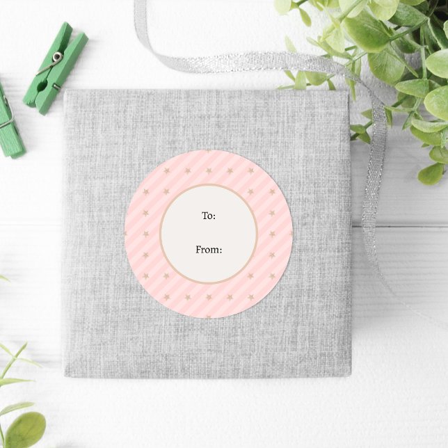 Pegatina Redonda Navidades del Pastel Verde Rosa de Poinsettia de I (Subido por el creador)