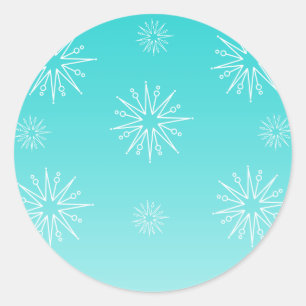 Pegatina Redonda Navidades deslumbrantes Pegatinas de estrellas, tu