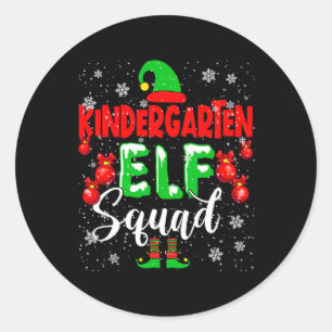 Pegatina Redonda Navidades divertidos Elf Kids Te