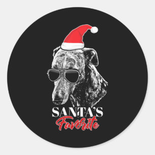 Pegatina Redonda Navidades divertidos favoritos de los amigos de lo