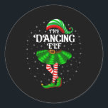 Pegatina Redonda Navidades Elf bailarinas Familia Matando Chicas<br><div class="desc">Navidades Elf bailarinas de danza casadas con mujeres Chicas Navidad danza</div>