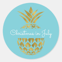 Navidades en julio de vacaciones tropicales de piñ