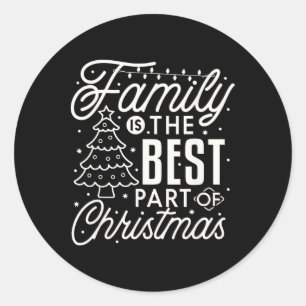 Pegatina Redonda Navidades familiares 2023 coincidiendo con diverti