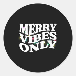 Pegatina Redonda Navidades familiares coincidentes con vibraciones