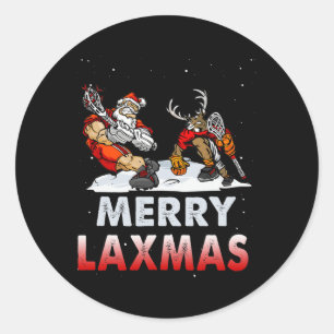 Pegatina Redonda Navidades feos de los cerezos Laxmas Lacrosse Sant