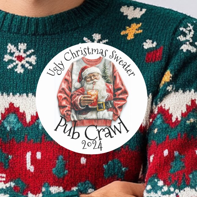 Pegatina Redonda Navidades feos embellecen la actividad del rastreo (Subido por el creador)