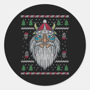 Pegatina Redonda Navidades feos sudores 1