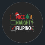 Pegatina Redonda Navidades filipinos traviesos Pajamas Santa Clau<br><div class="desc">Navidades filipinos traviesos Pajamas Santa Claus Xmas</div>