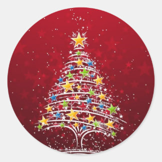 Pegatina Redonda Navidades glamorosos