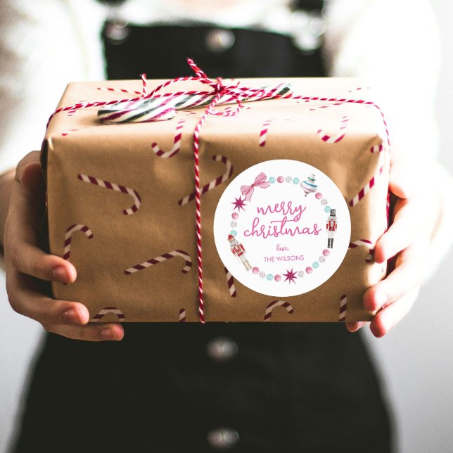 Pegatina Redonda Navidades graciosos y coloridos (Subido por el creador)