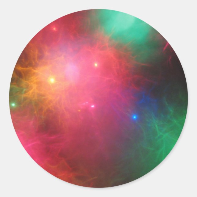 Pegatina Redonda Navidades Haze (Anverso)